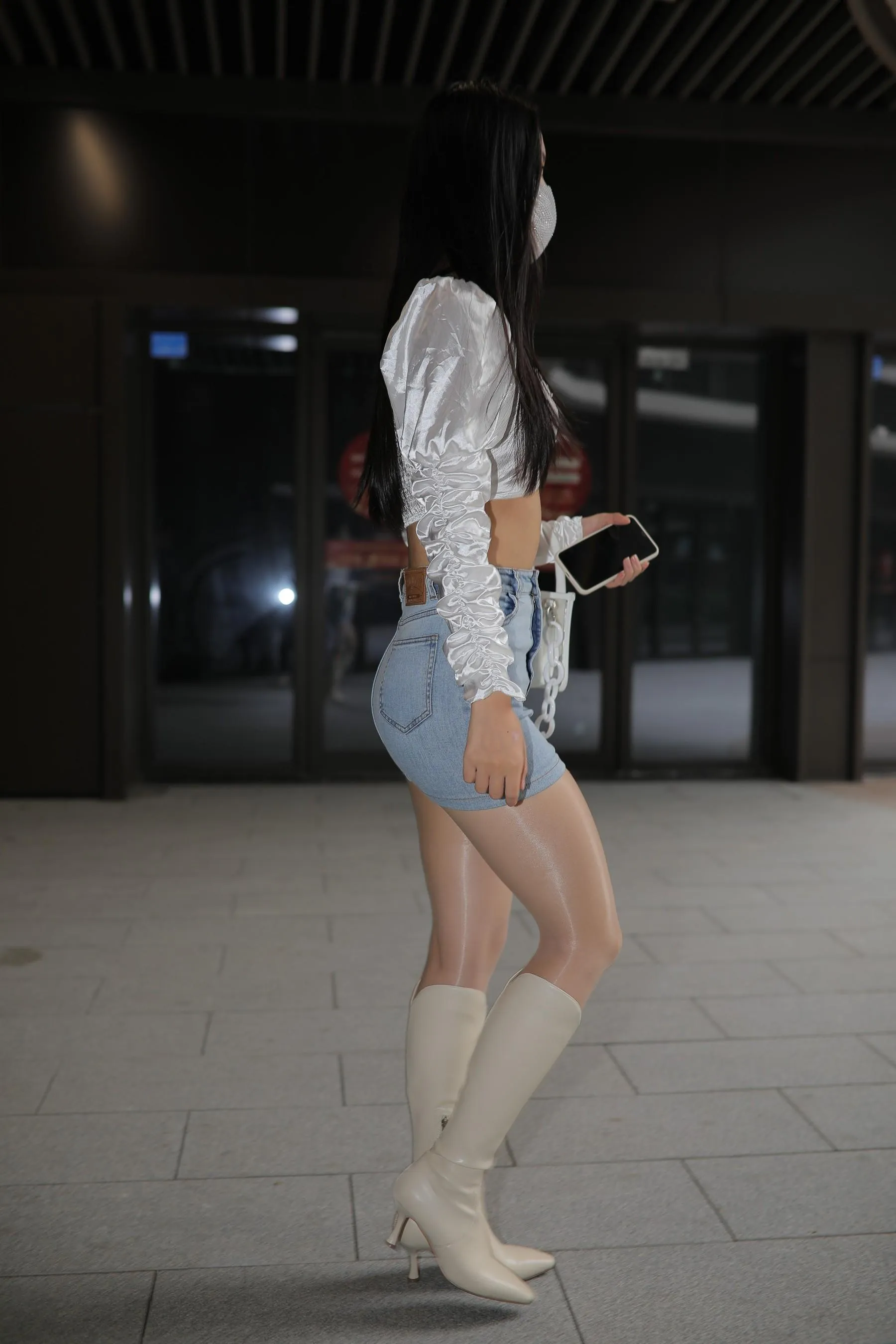 魔镜街拍 NO.170 凯恩街拍摄影-牛仔裙小姐姐 [304P]插图7
